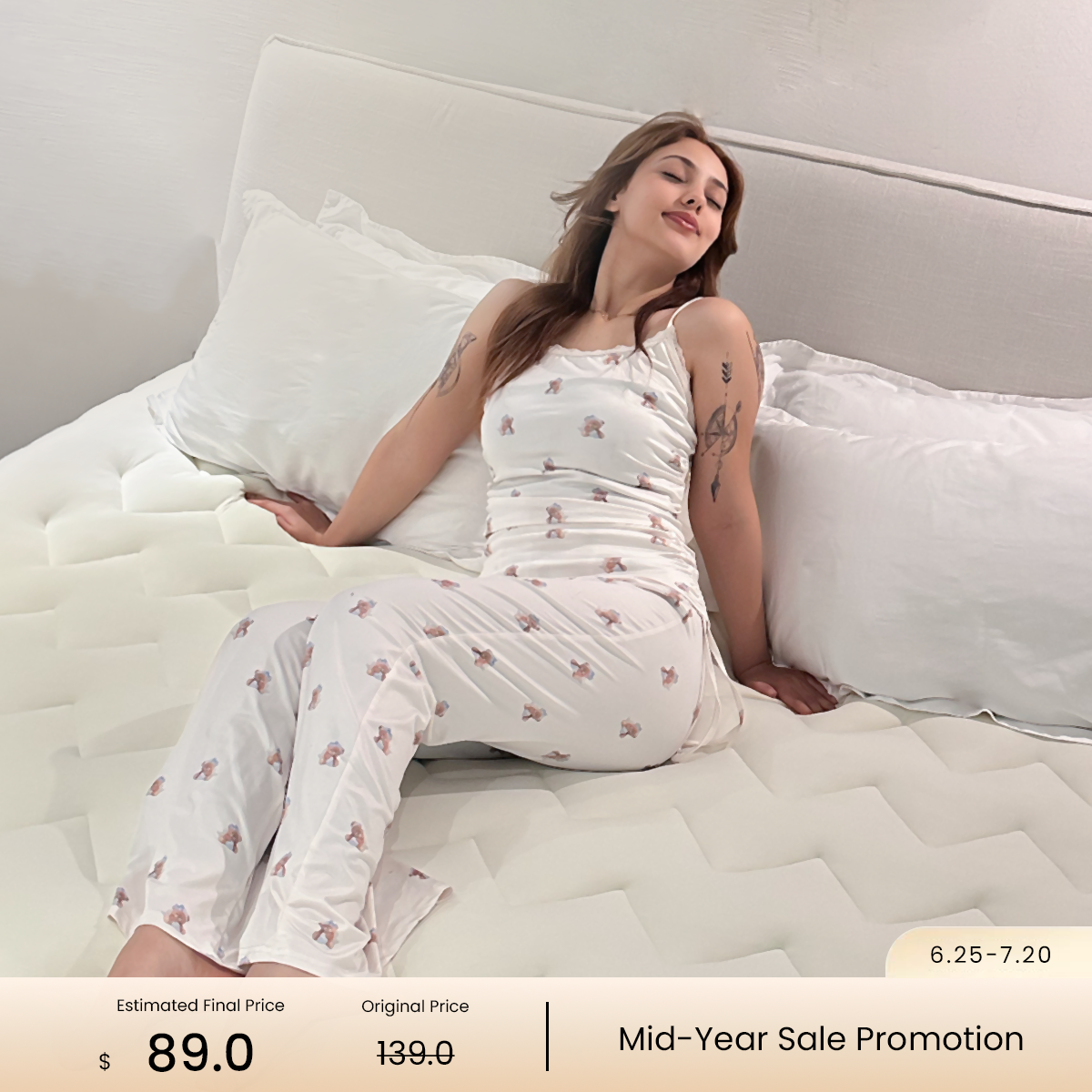 Soft & Cozy 3D Fill Cooling Mattress Topper – Luxurious Comfort