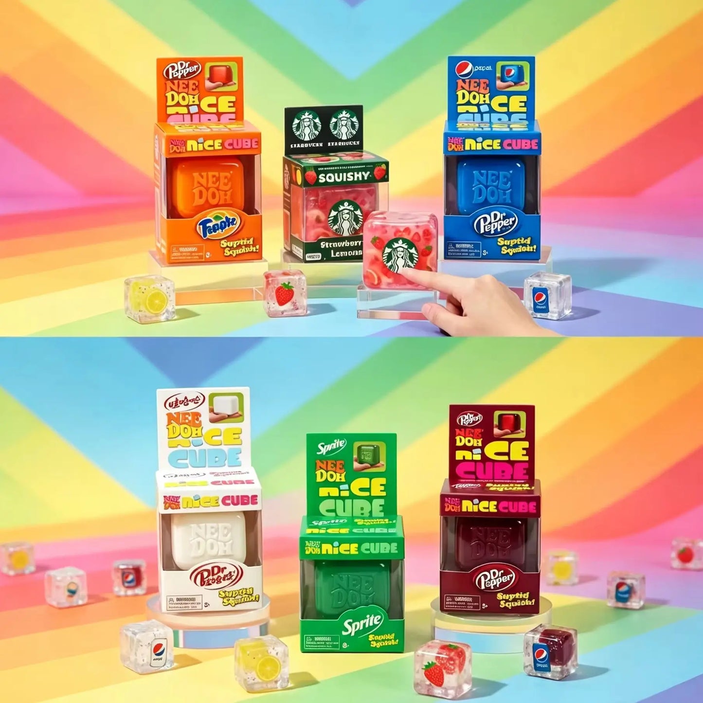 Needoh Sensory Pack 2 - Stress Relief and Fidget Toys for Calming and Focus