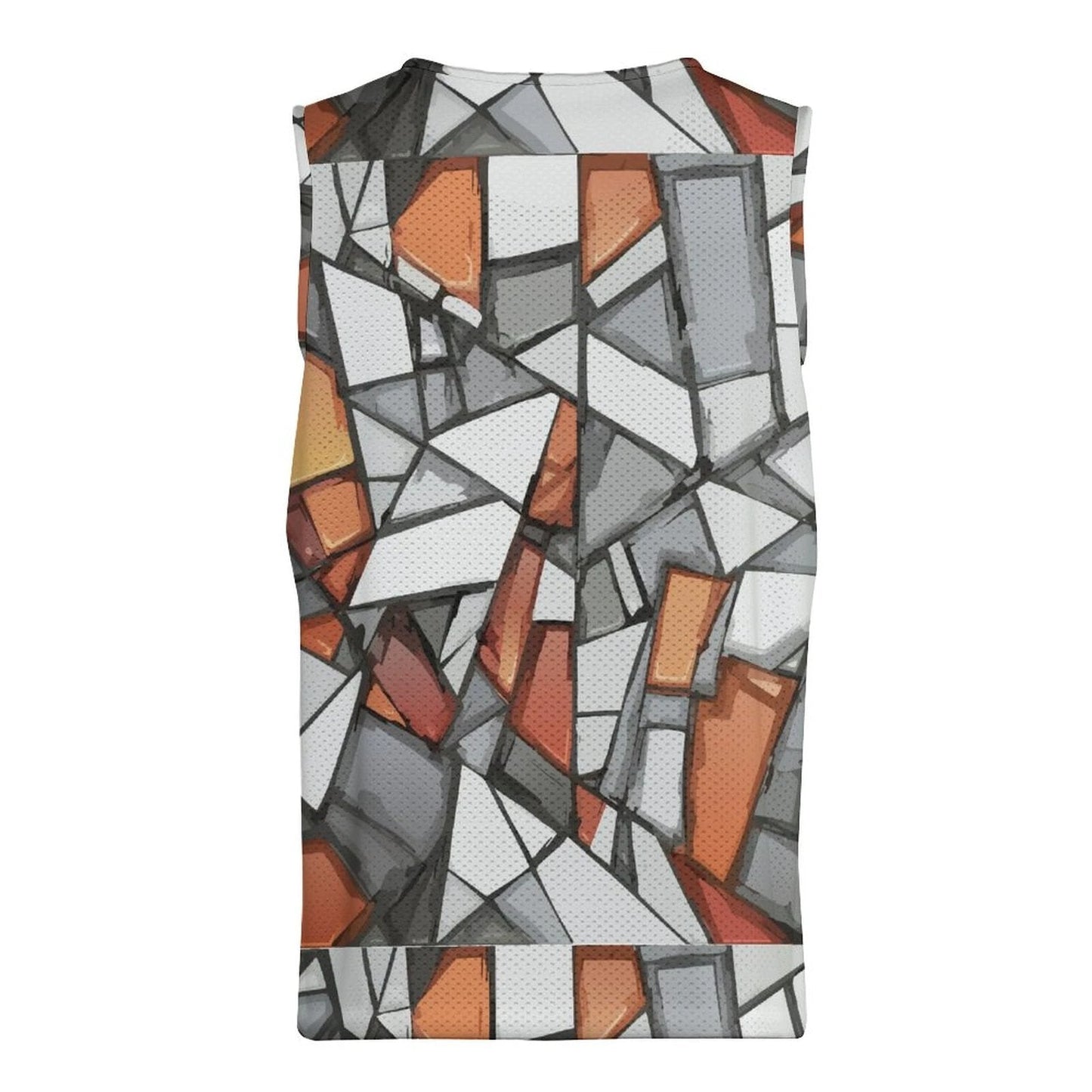 Maximalist AOP Quick-Dry Men's Athletic Mesh Tank Top | 170gsm Moisture-Wicking Performance Vest — Gym, Court