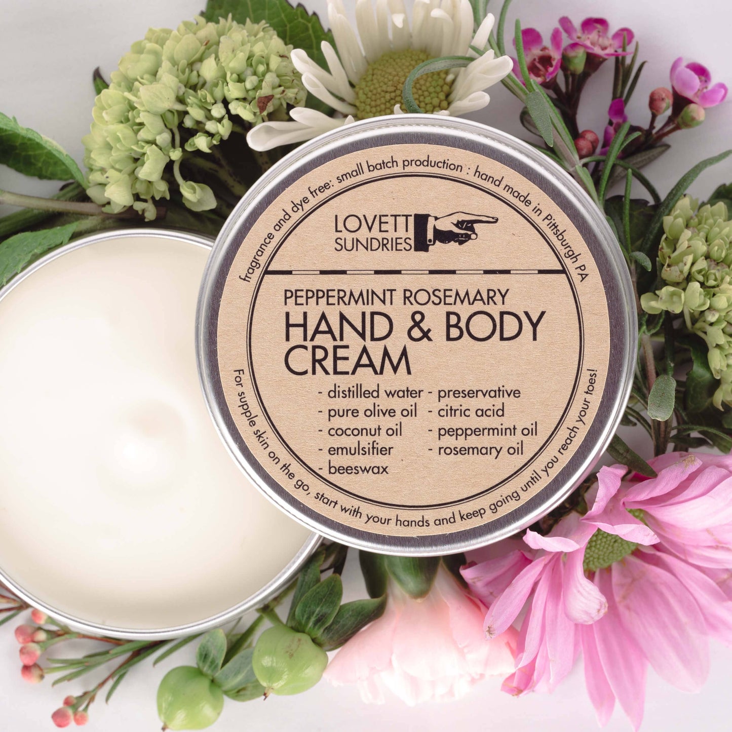 Lovett Sundries - Hand and Body Cream - Travel Size: Unscented