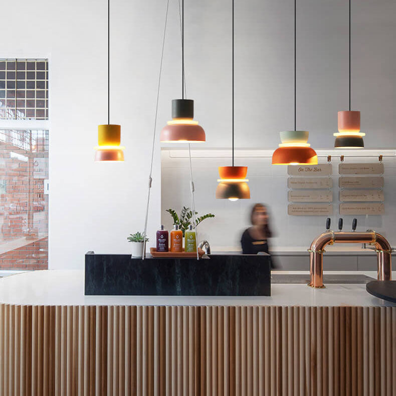 Dual-Layer Zinc Alloy Dome Pendant Light