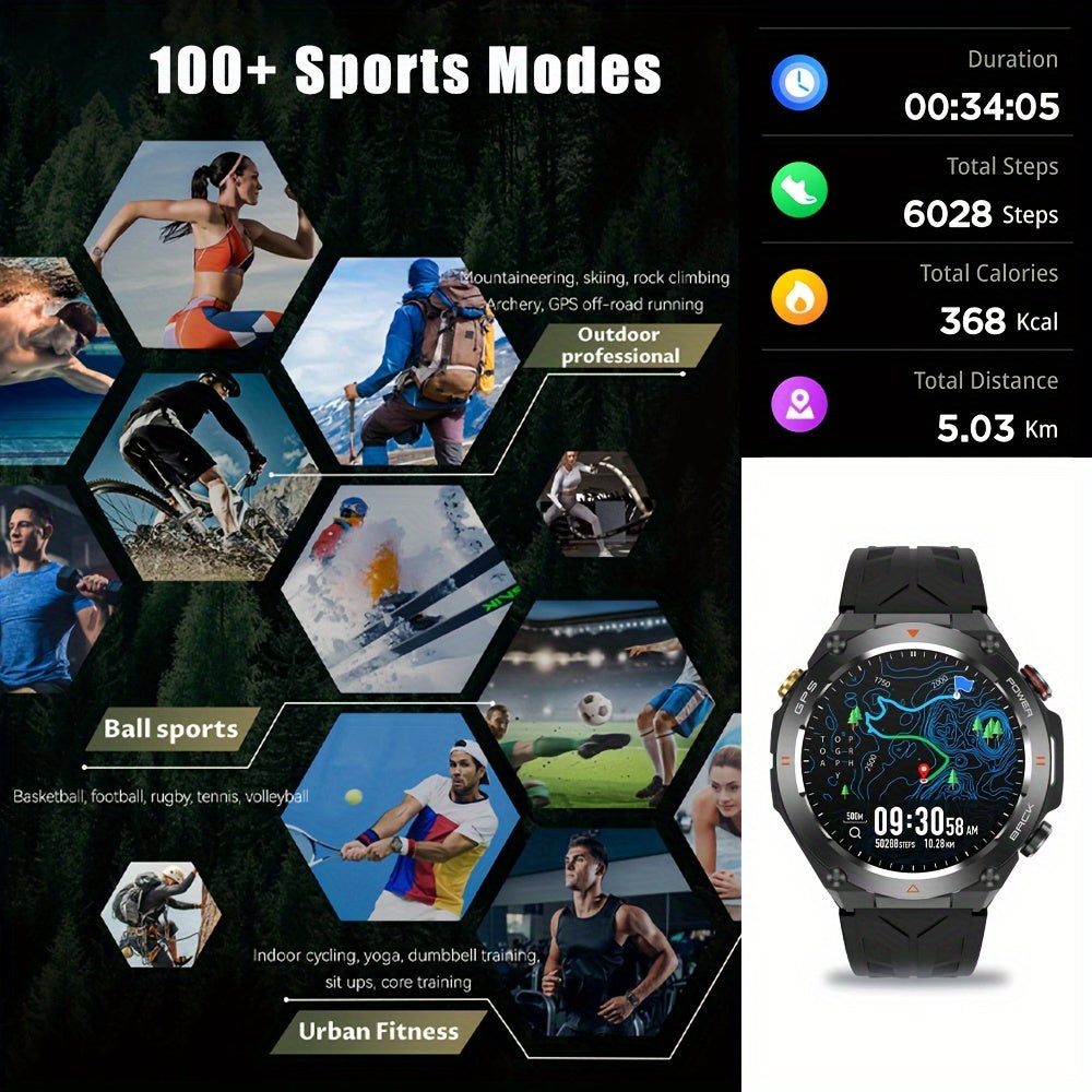 SENBONO Smart Watch with GPS, Sports Tracker, and Call Function TJR5M8G