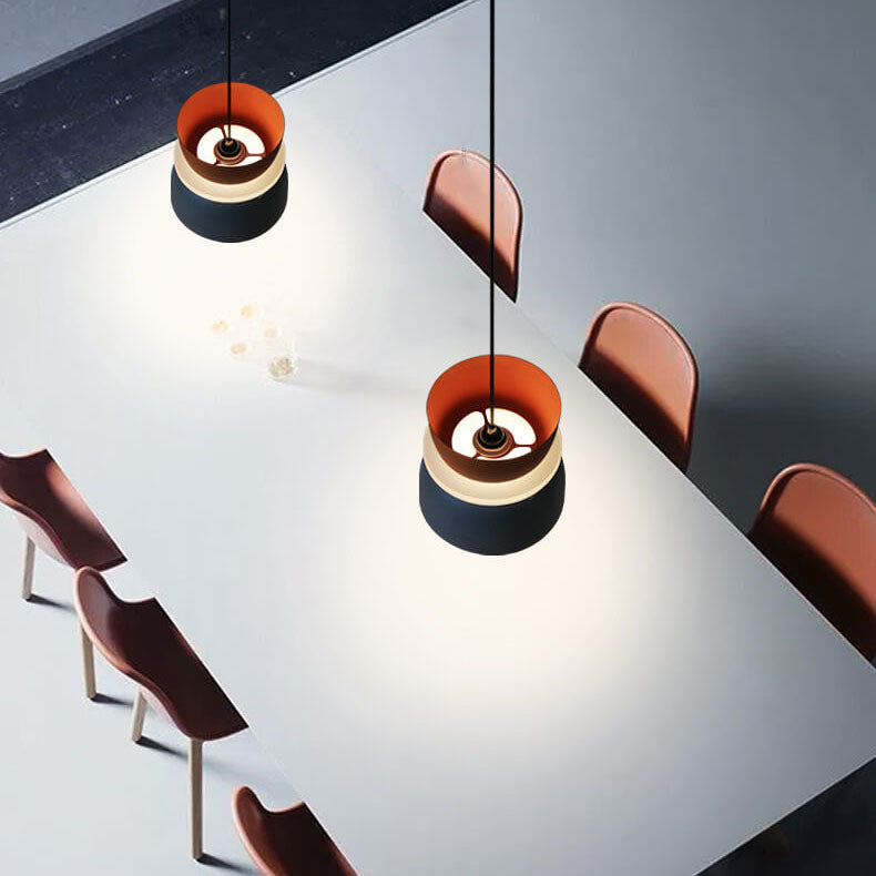 Dual-Layer Zinc Alloy Dome Pendant Light