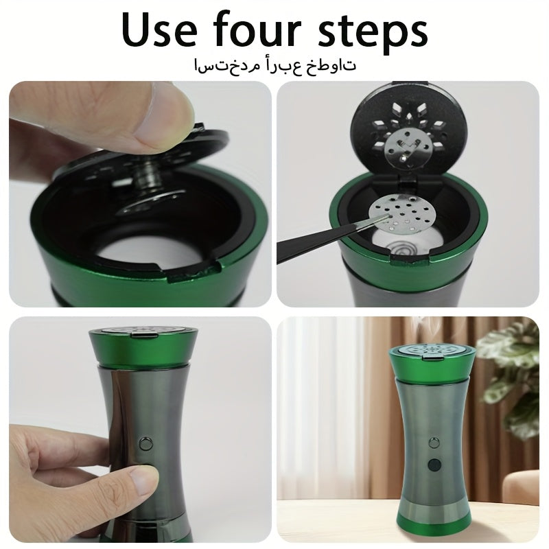 Mini Metal Gold-Plated Incense Burner, Middle East Design TJR8Z1M