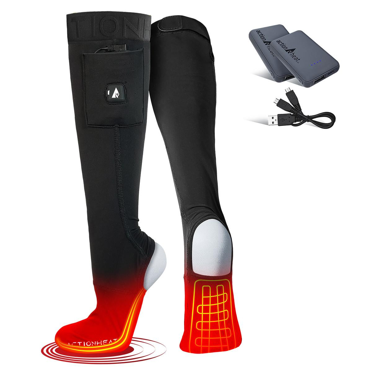 ActionHeat 5V Battery Heated Sock Covers