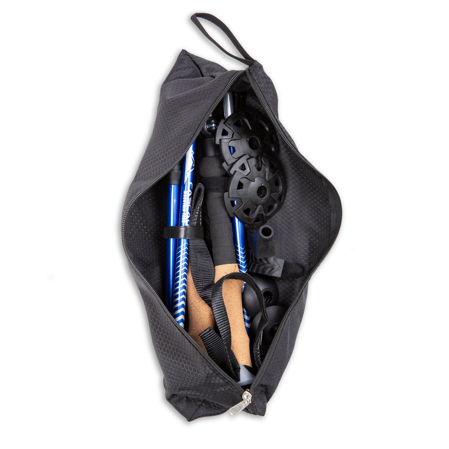 Aluminum Folding Trekking Pole w/ Steel Cable