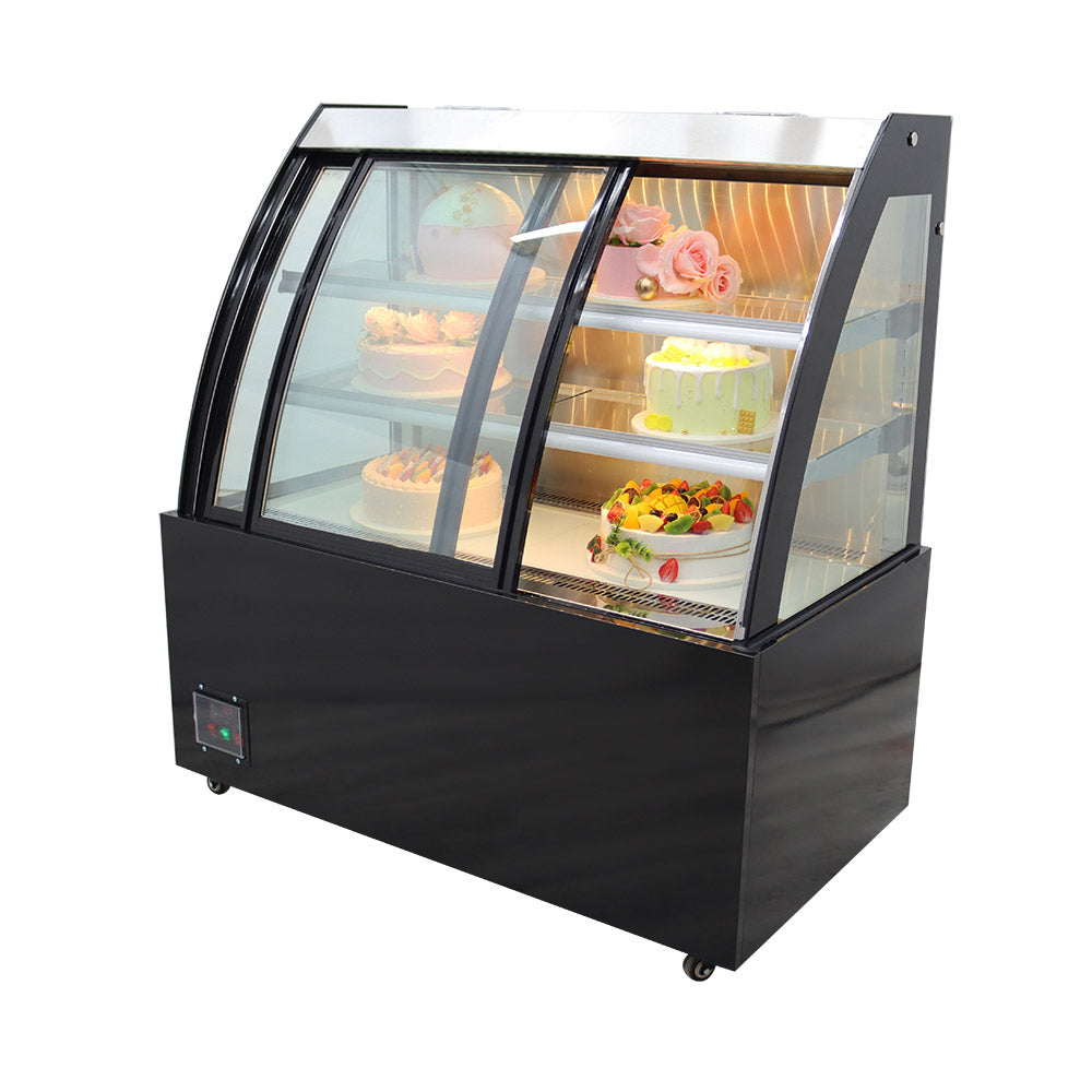 Floor-to-ceiling refrigerated display cabinet