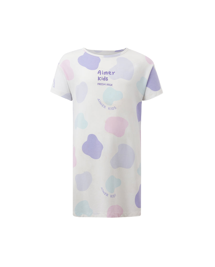 Aimer Kids Milk Fiber Collection Nightdress For Girls