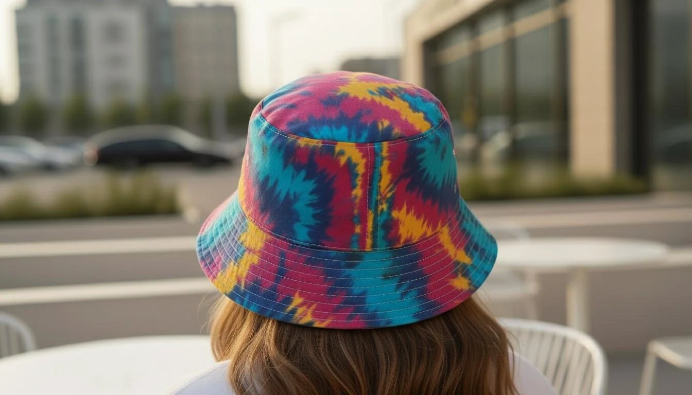 Reversible Bucket Hat • Psychedelic Kaleidoscope, Graffiti Print