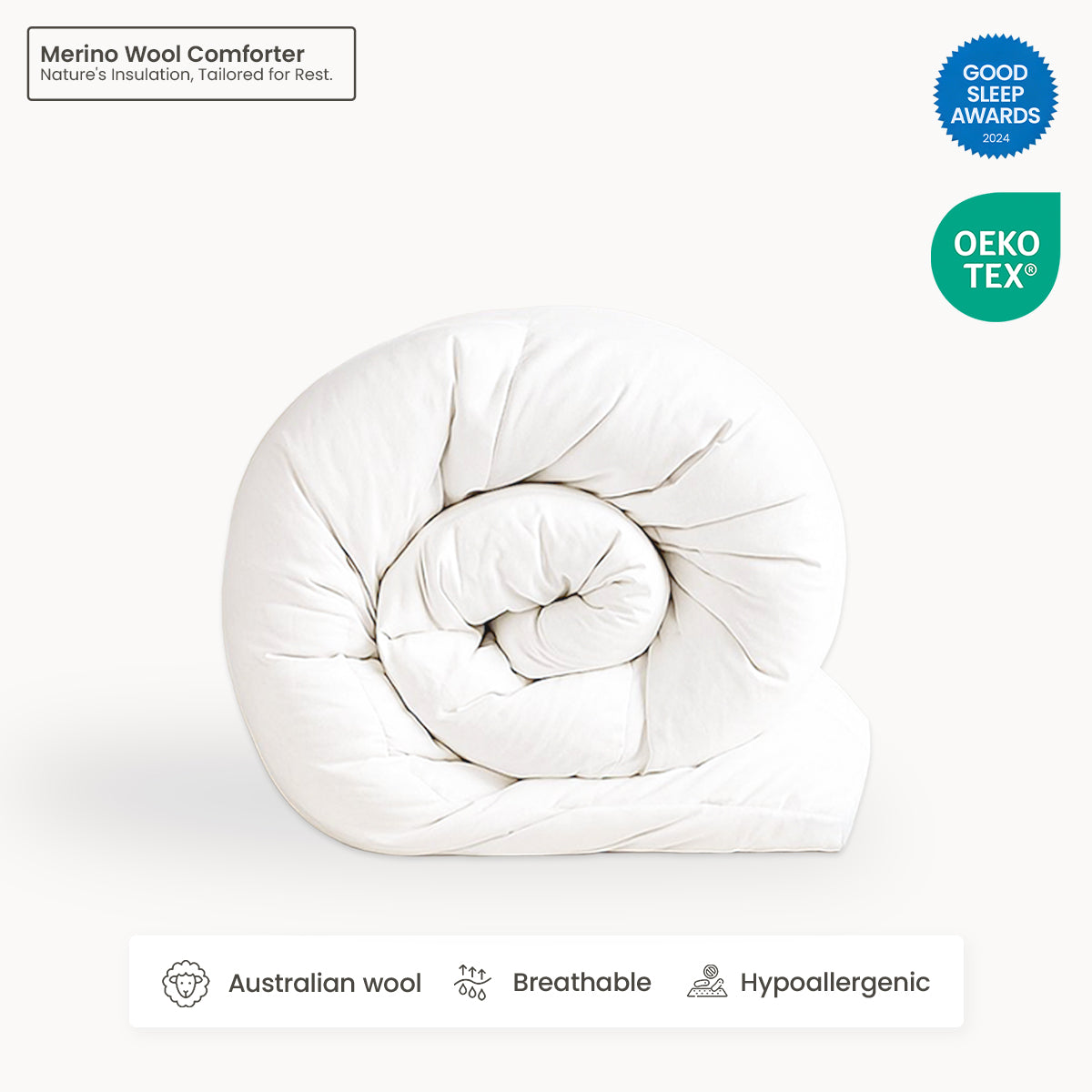 The Cloud-Light Merino Wool Comforter