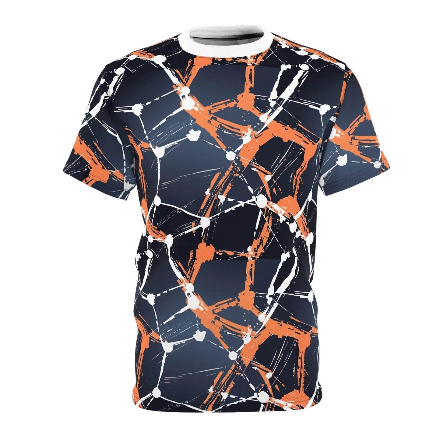 Electric Abstract Artist Edition Tee for High-Saturation Dressers — Unisex AOP Polyester Festival Shirt, Vibrant Bold Statement Tee