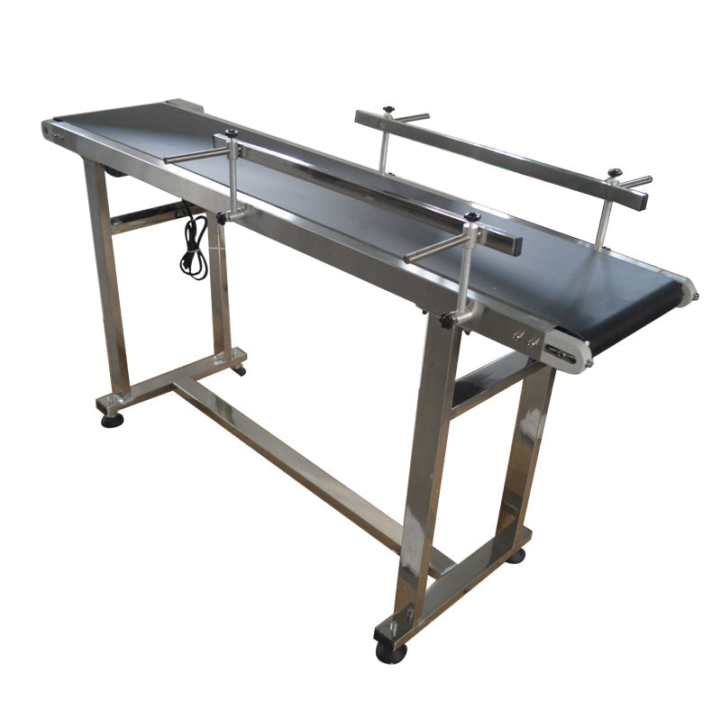 110V 1.5m PVC Conveyor Double Guardrail 30cm