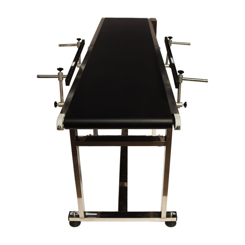 110V 2.1m PVC Belt Conveyor with Double Guardrails