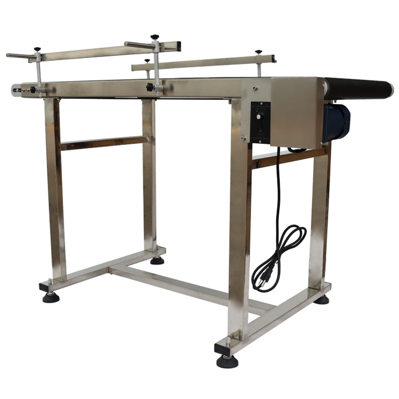 110V PVC Conveyor With Double Guardrail