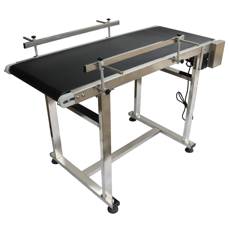 110V PVC Conveyor With Double Guardrail