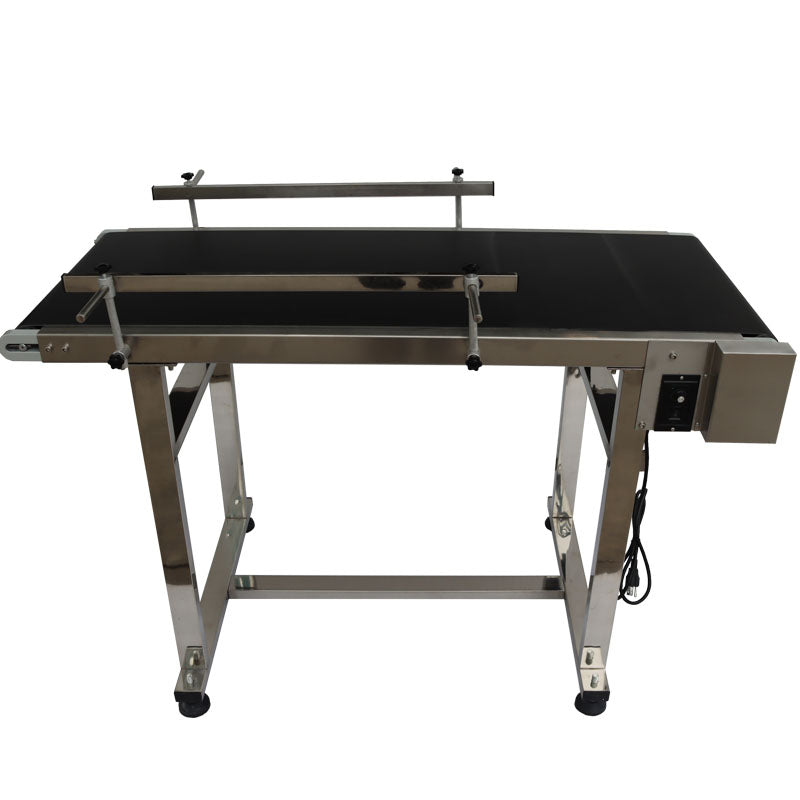 110V PVC Conveyor With Double Guardrail