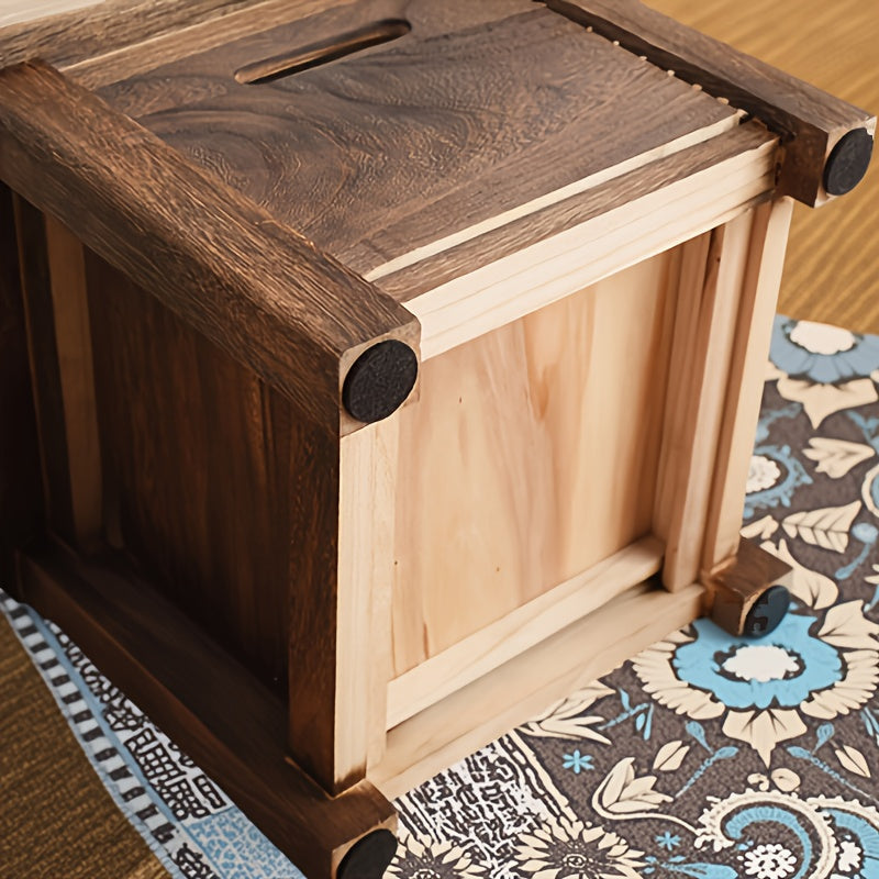 Classic Wooden Shoe Storage Bench with Drawers-FTTC