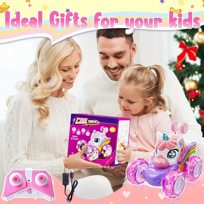 Magical Unicorn Remote Control Car, Light-Up & Transforming TJR4S6G