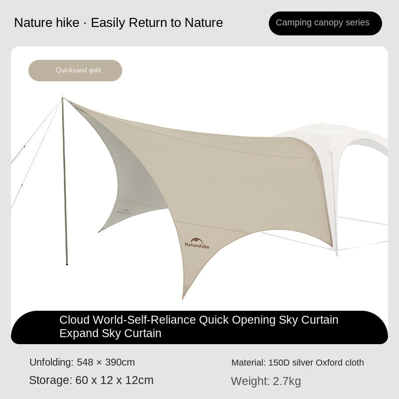Naturehike CLOUD WORLD Series Modular Outdoor Camping Automatic Tent Canopy Multi-Functional Module Splicing Unlimited Connection Self Standing Fast