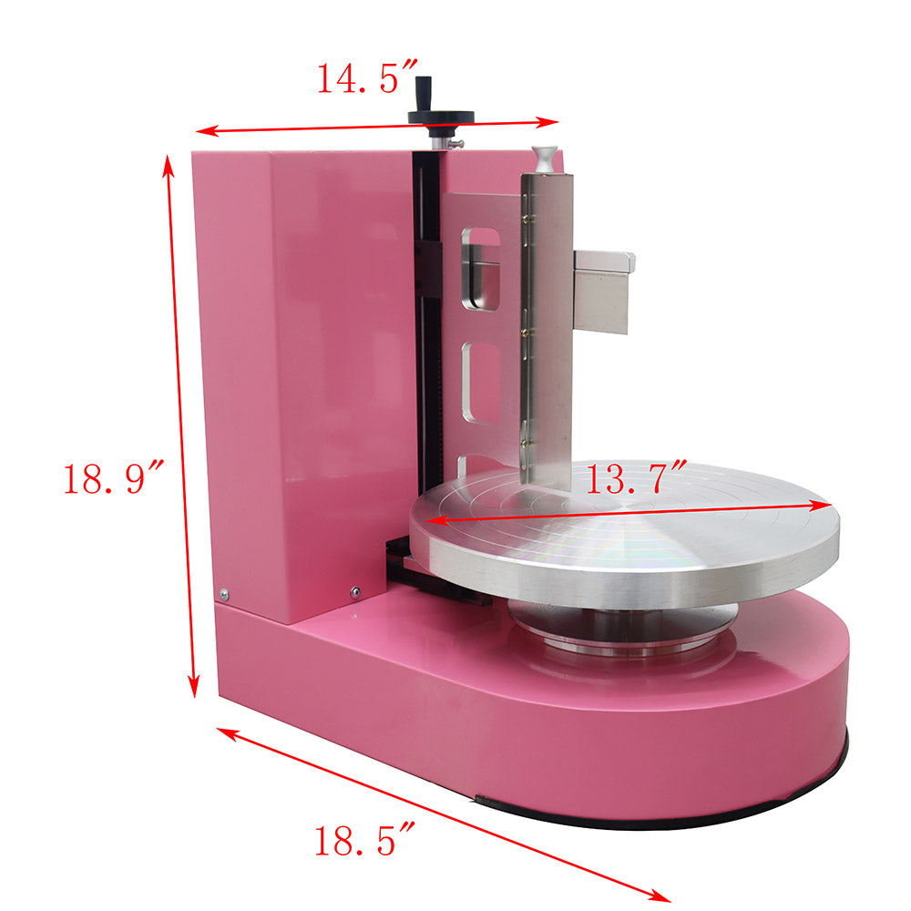 Pink Cake Cream Spreading Coating Smearing Machine