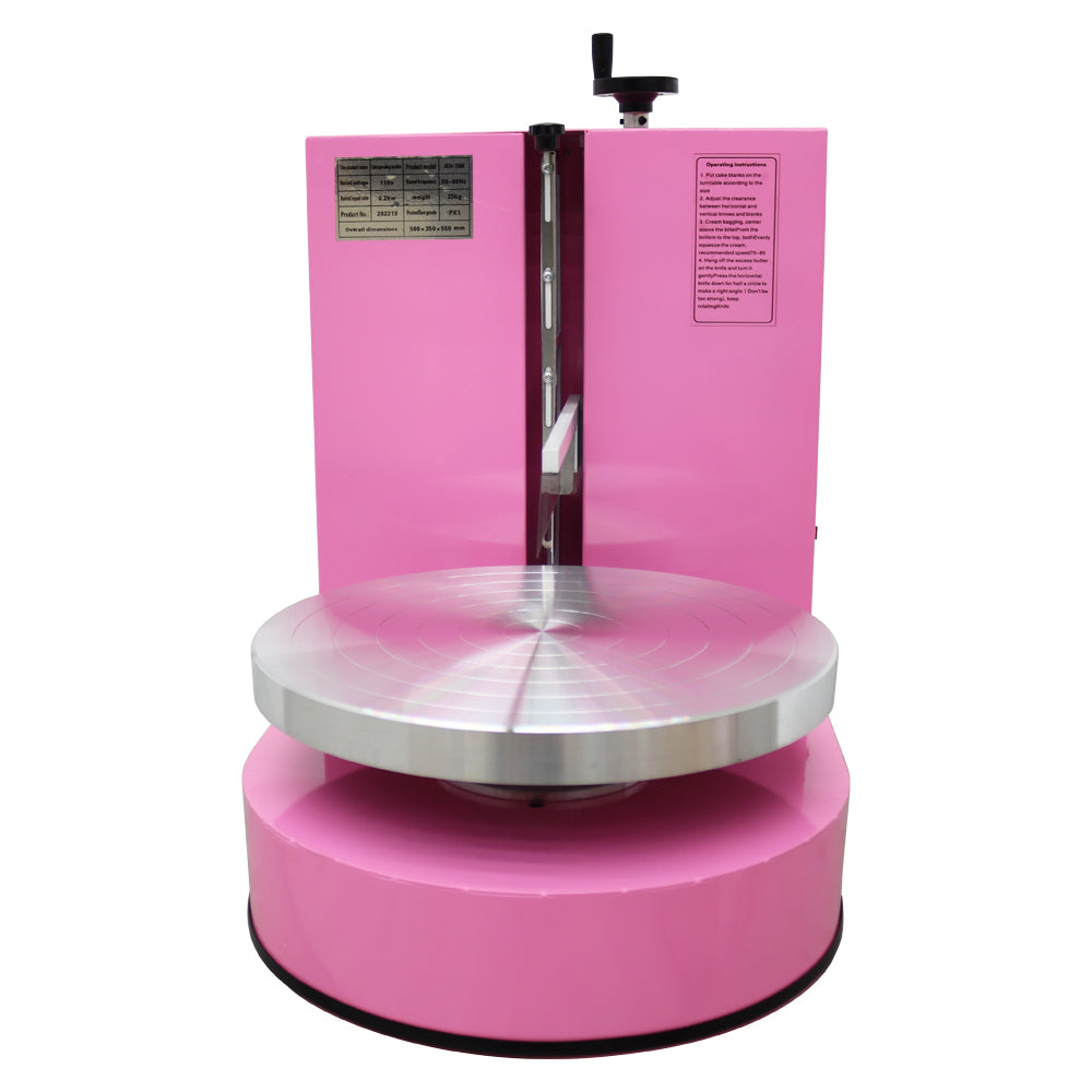Pink Cake Cream Spreading Coating Smearing Machine
