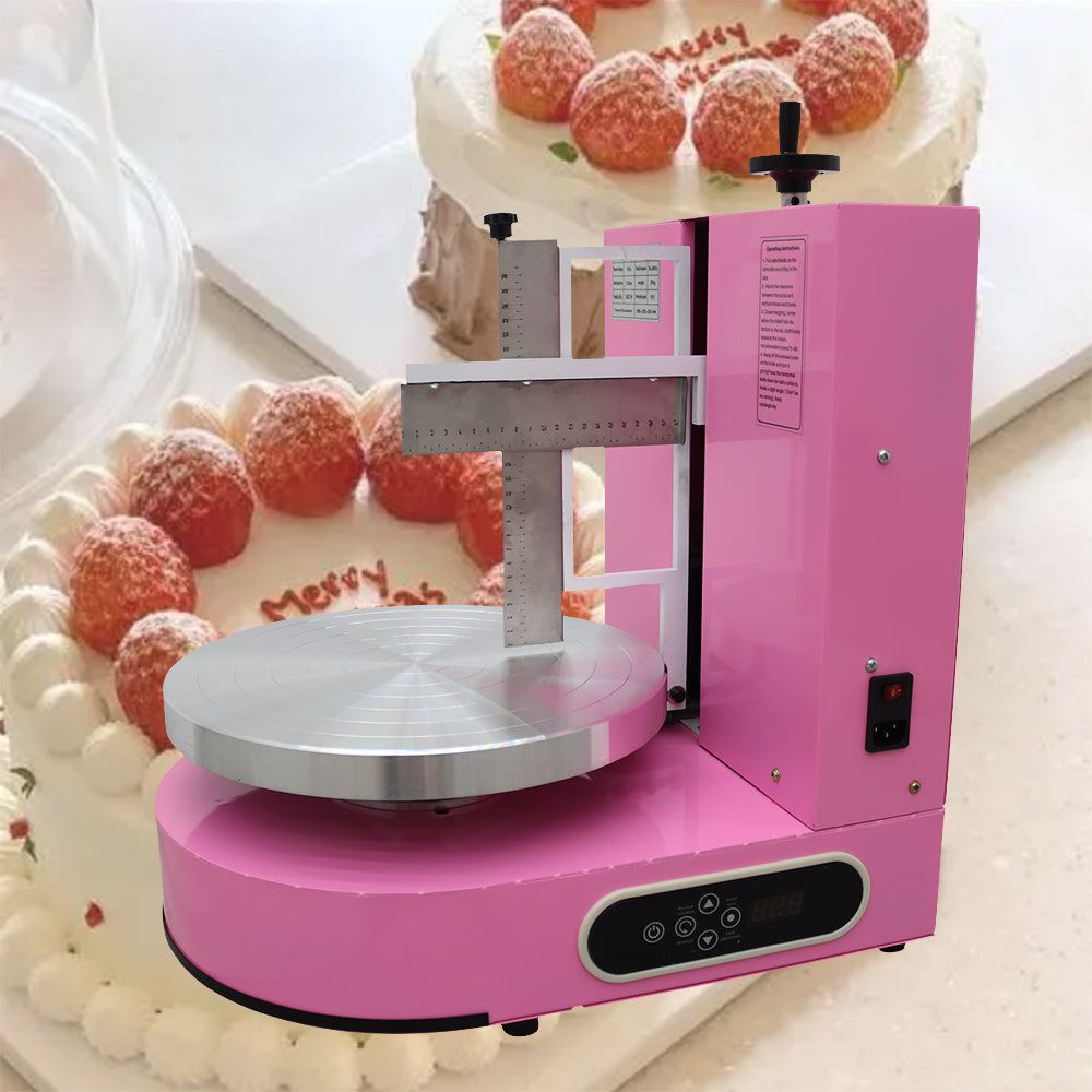 Pink Cake Cream Spreading Coating Smearing Machine