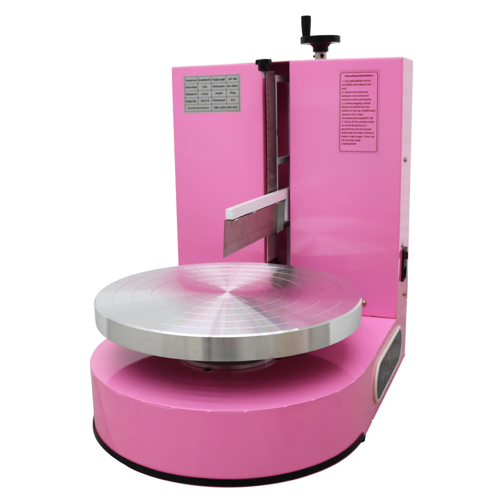 Pink Cake Cream Spreading Coating Smearing Machine