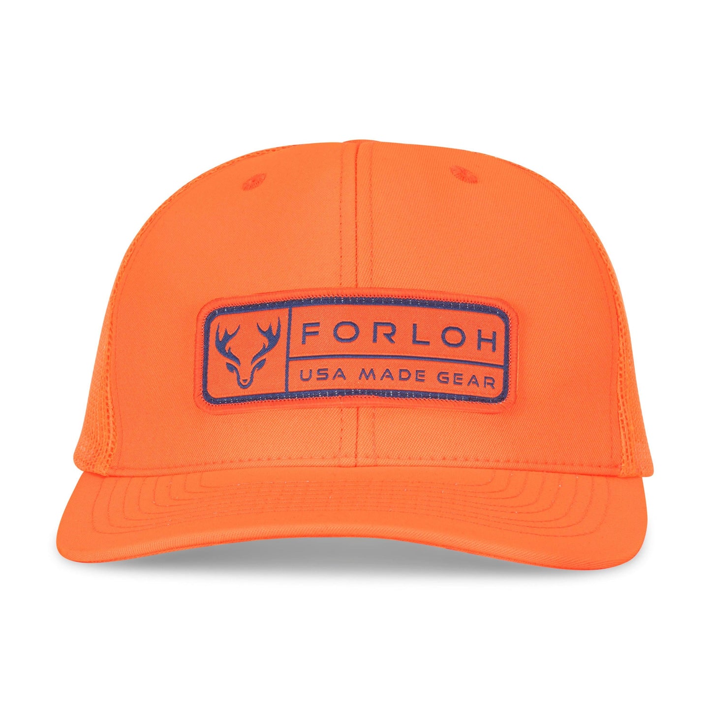 Blaze Orange Hunting Patch Mesh Hat
