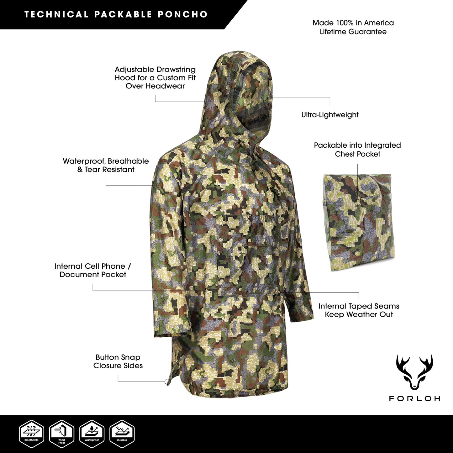 Technical Packable Poncho