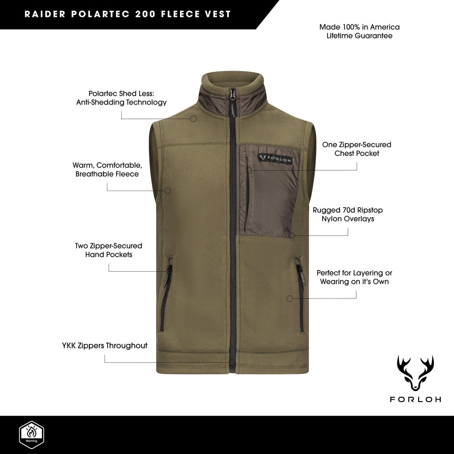 Men's Raider Polartec® 200 Fleece Vest