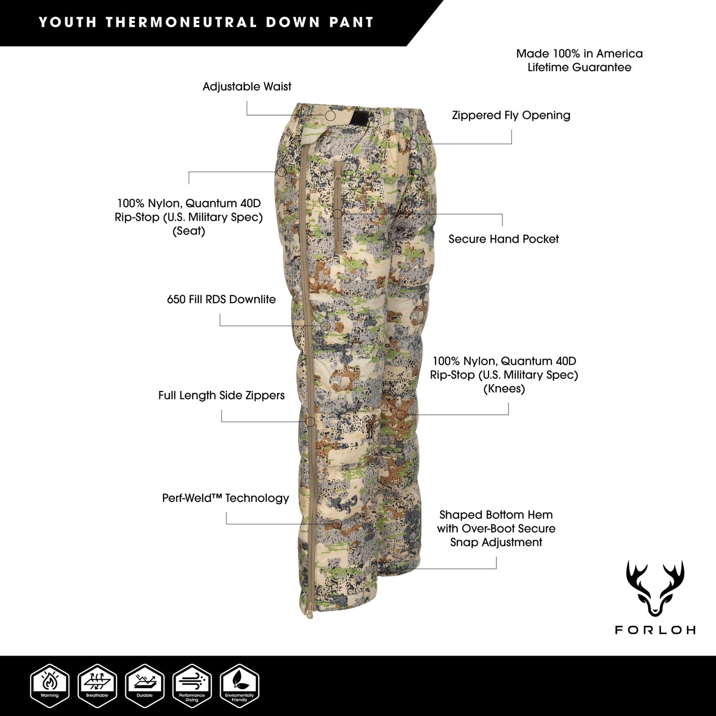 Youth ThermoNeutral Down Pant