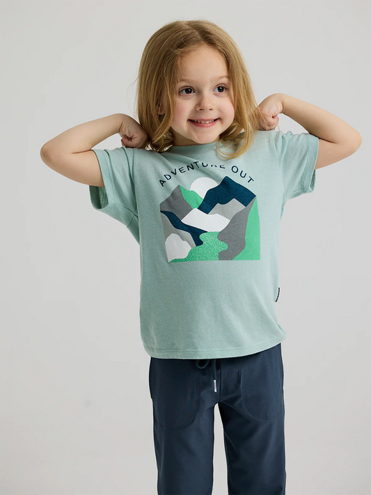 Toddler Canyon Tee - Heather Ocean Mist