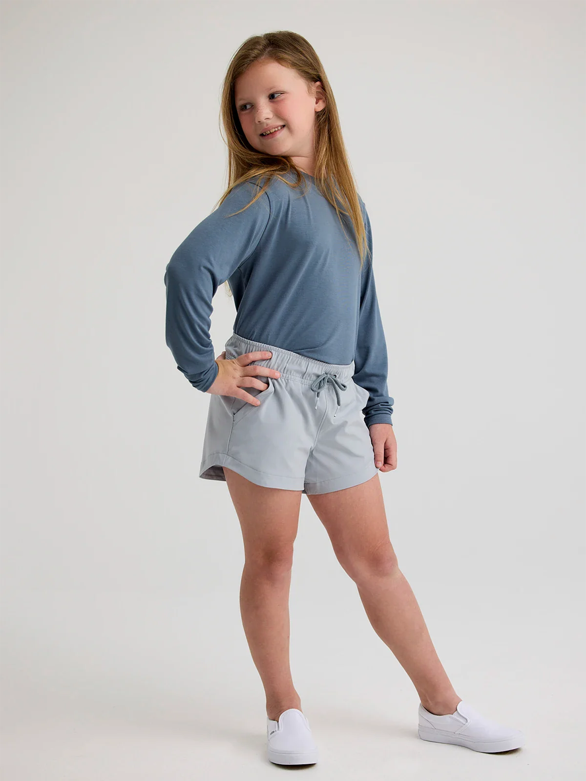 Girls' Pull-On Breeze Short - Aspen Grey