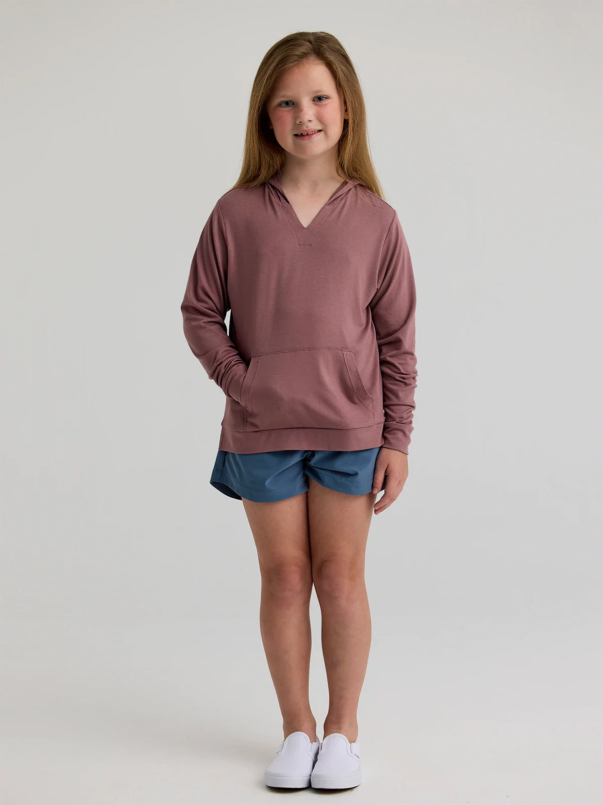 Girls' Bamboo Shade Hoodie - Fig