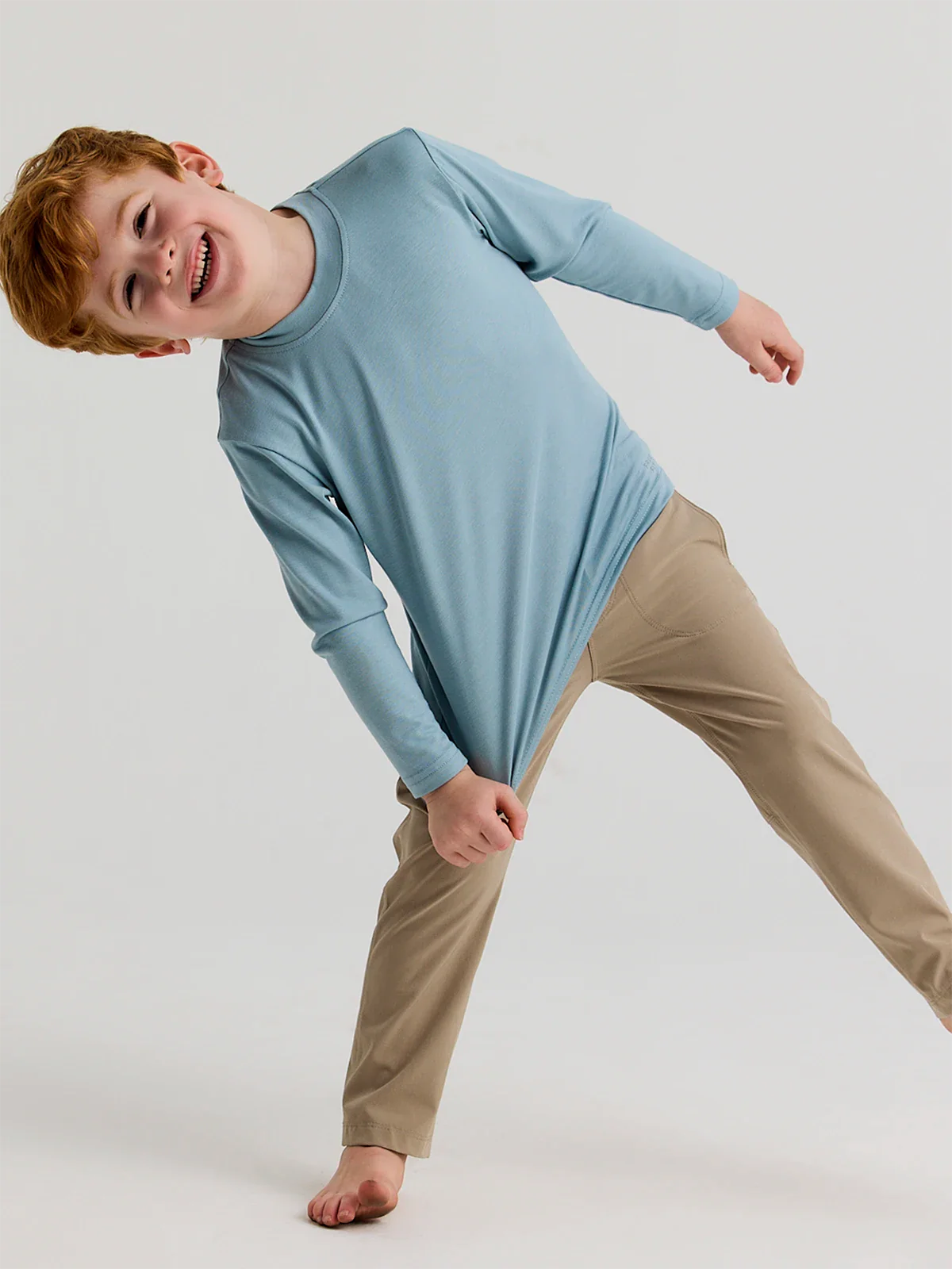 Toddler Bamboo Shade Long Sleeve - Ocean Mist