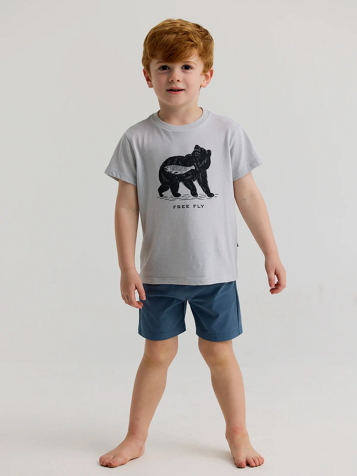 Toddler Wild Caught Tee - Heather Aspen Grey
