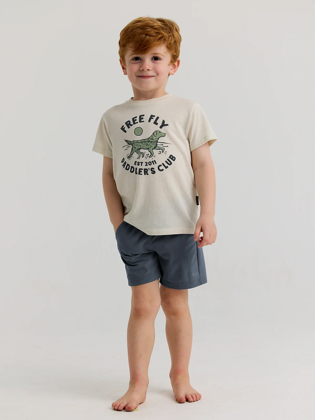 Toddler Breeze Short - Storm Cloud