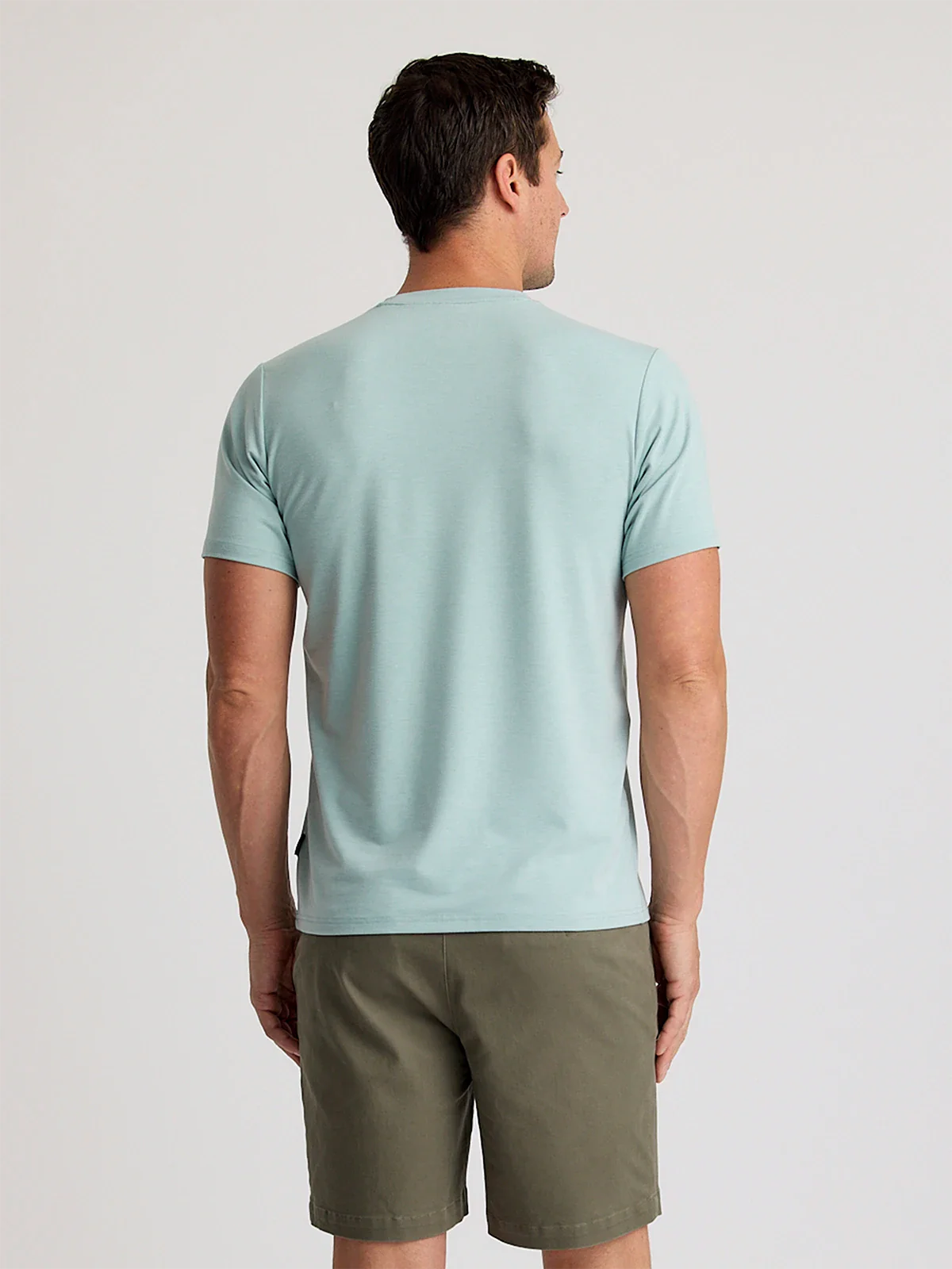 Men's Bamboo Flex Pocket Tee - Heather Ocean Mist