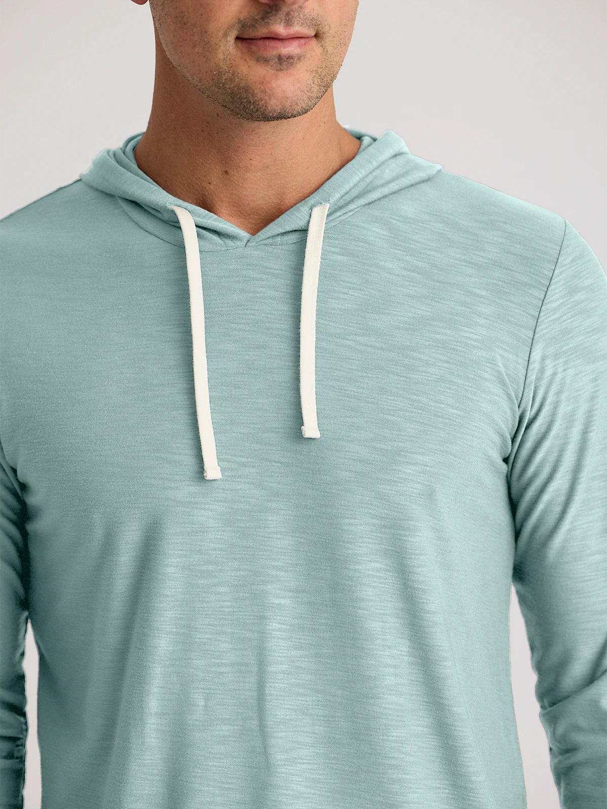 Men's Bamboo Slub Hoodie II - Ocean Mist