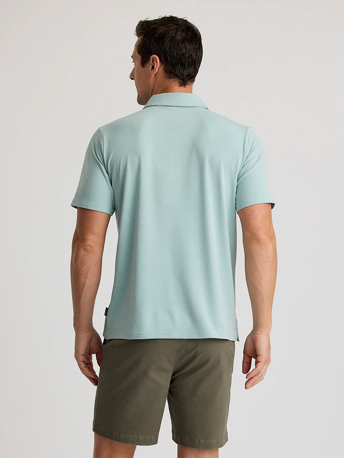 Men's Bamboo Flex Polo II - Heather Ocean Mist