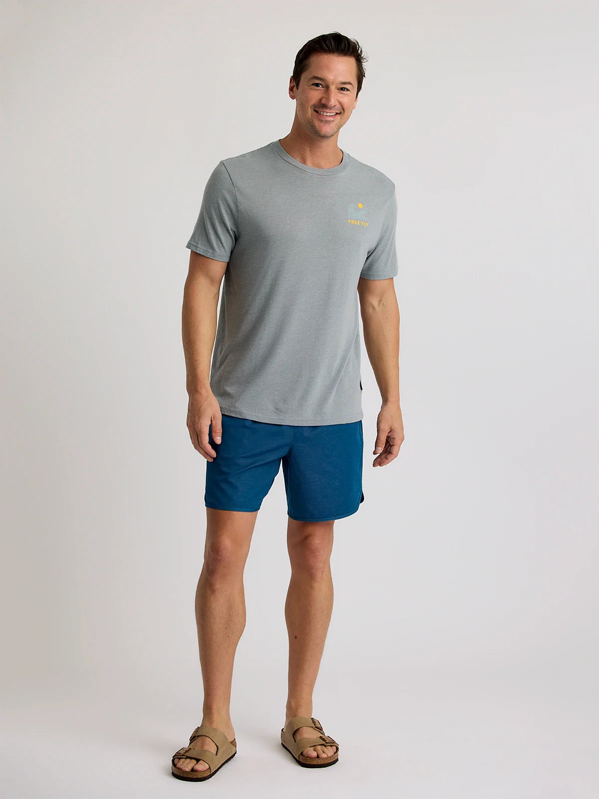Beach Access Tee - Heather Slate