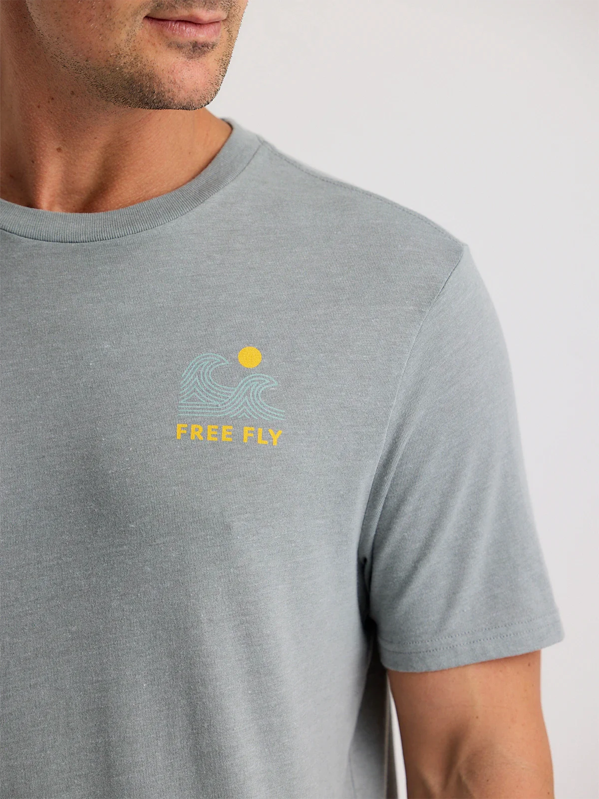 Beach Access Tee - Heather Slate