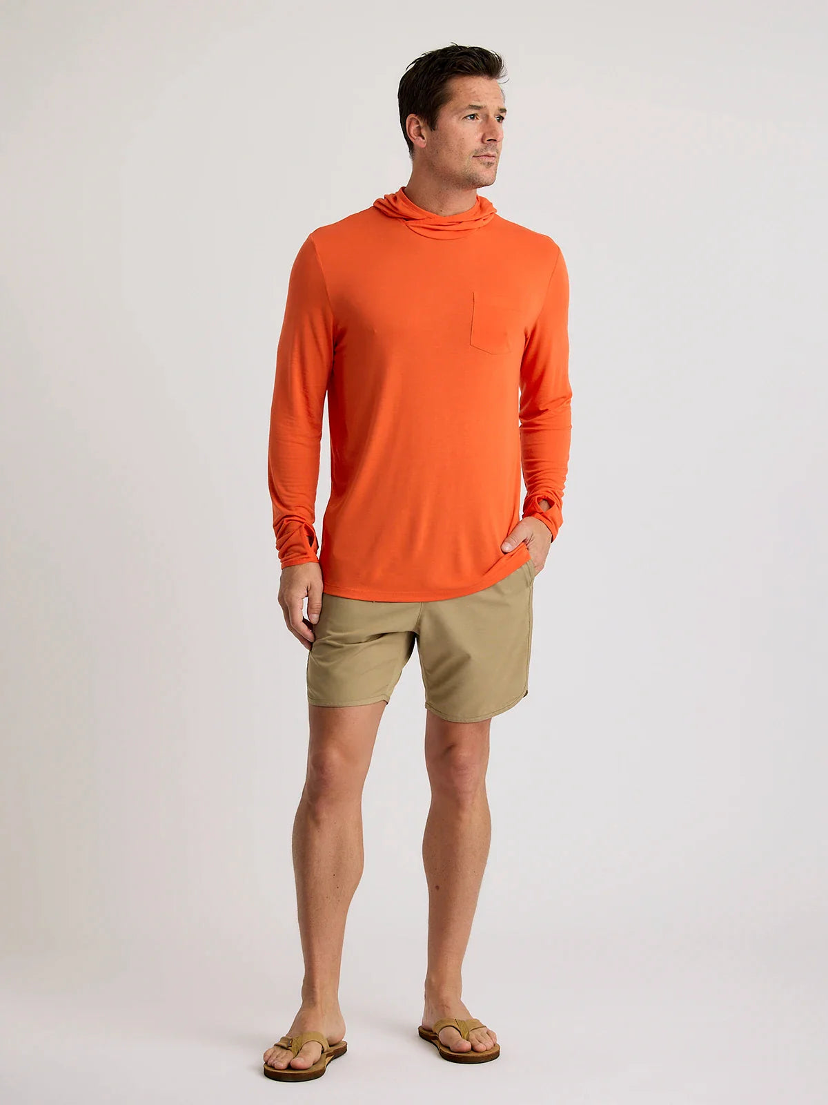Men's Bamboo Lightweight Hoodie - Tigerlily