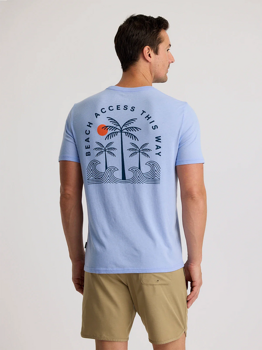Beach Access Tee - Heather Lavender