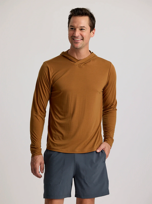 Men's Bamboo Shade Hoodie - Heather Russet