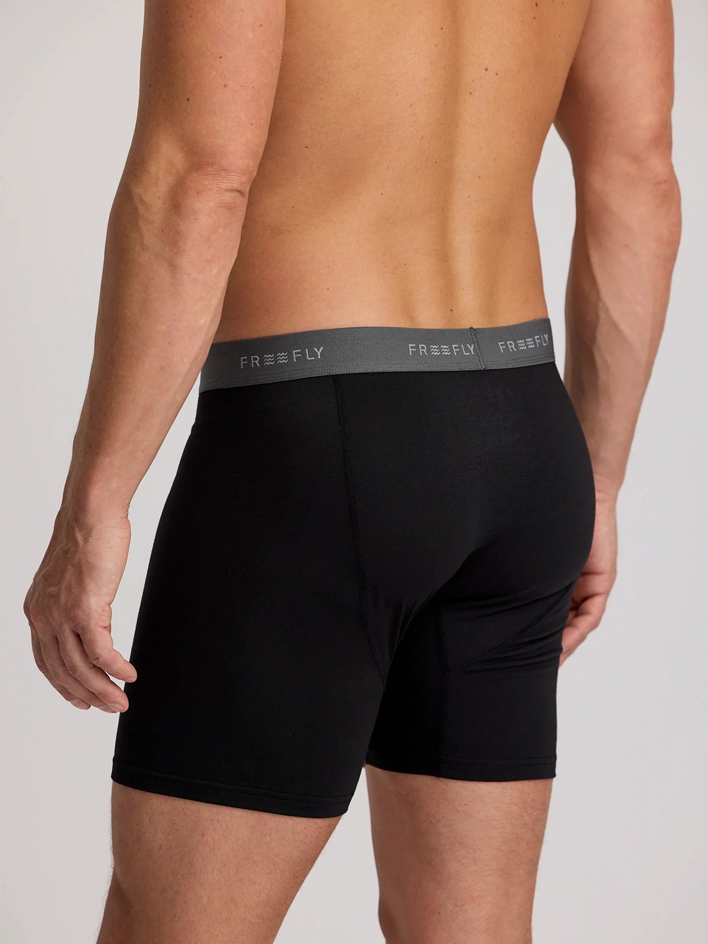 Men's Bamboo Motion Boxer Brief - Black