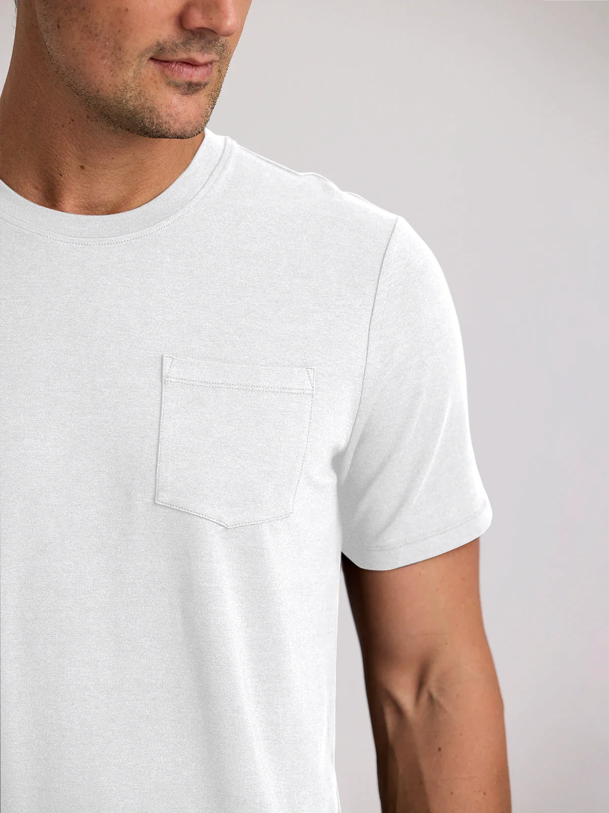 Men's Bamboo Current Pocket Tee - Bright White