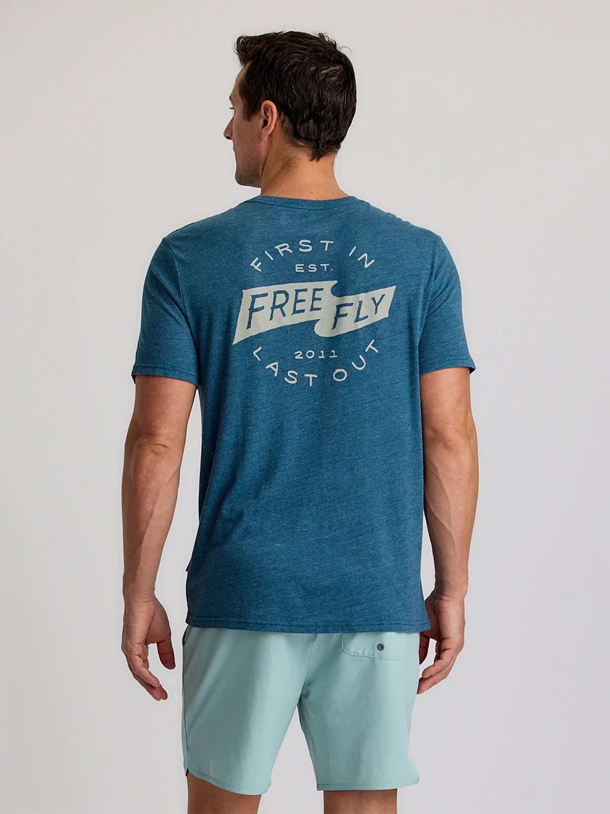 First & Last Tee - Heather Legion Blue