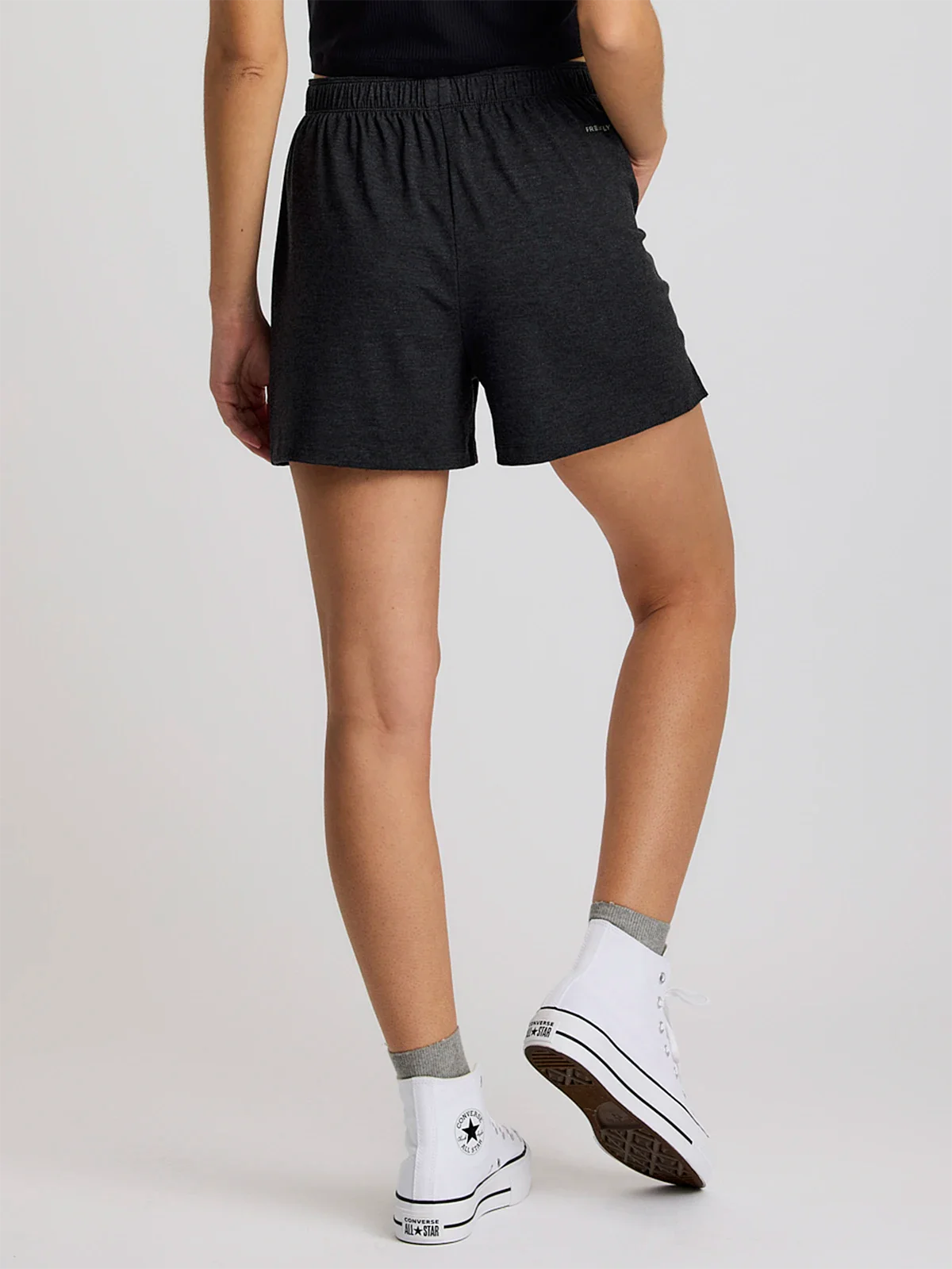 Women's Bamboo Flex Sunday Short - Heather Black