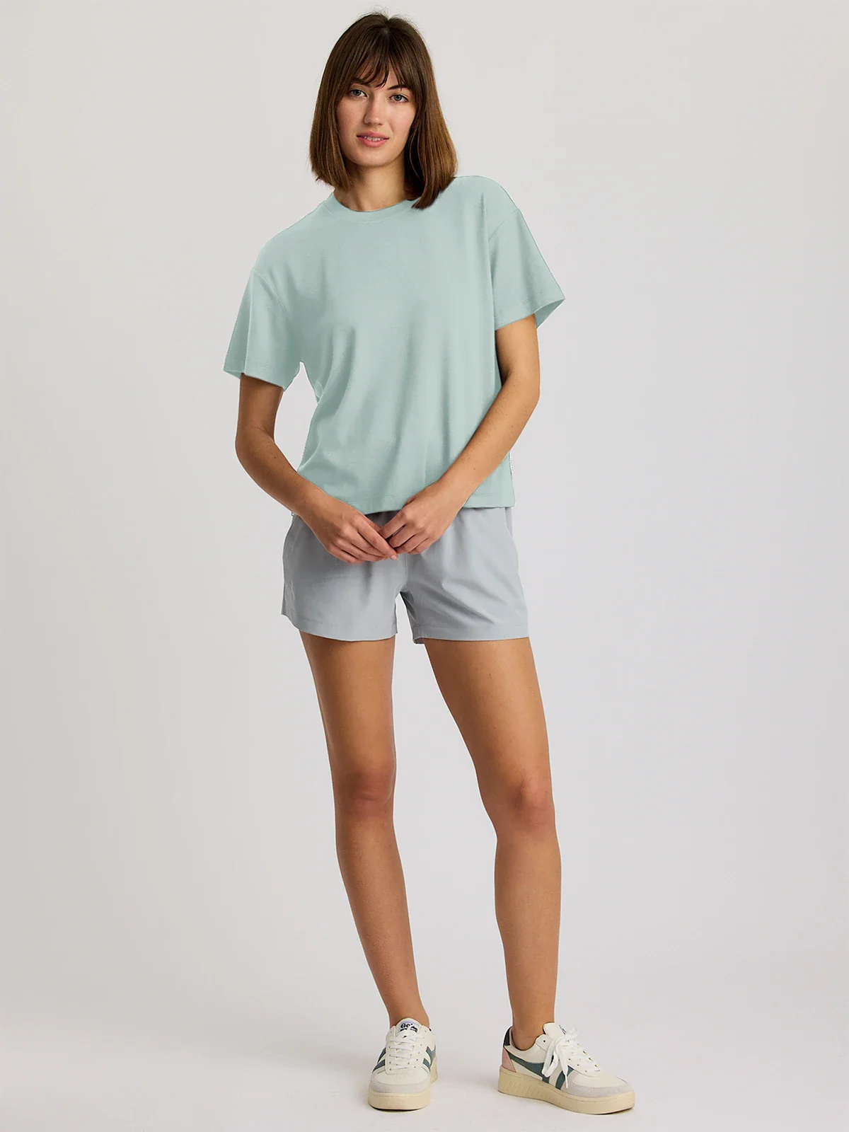 Women's Bamboo Current Boxy Tee - Ocean Mist
